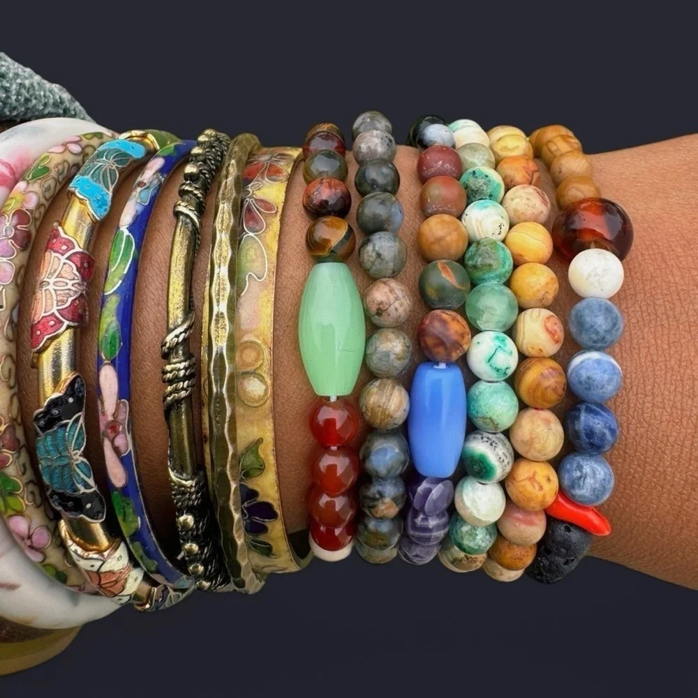 Mixed Bead Bracelet 6mm
